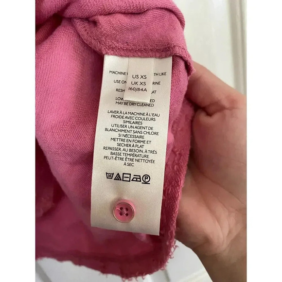 Anthropologie Women's Textured Pink Cami Spaghetti Strap Tank Top Size XS - Picture 3 of 6